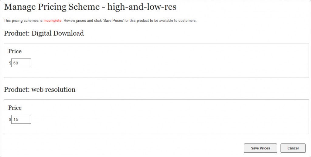 manage prices